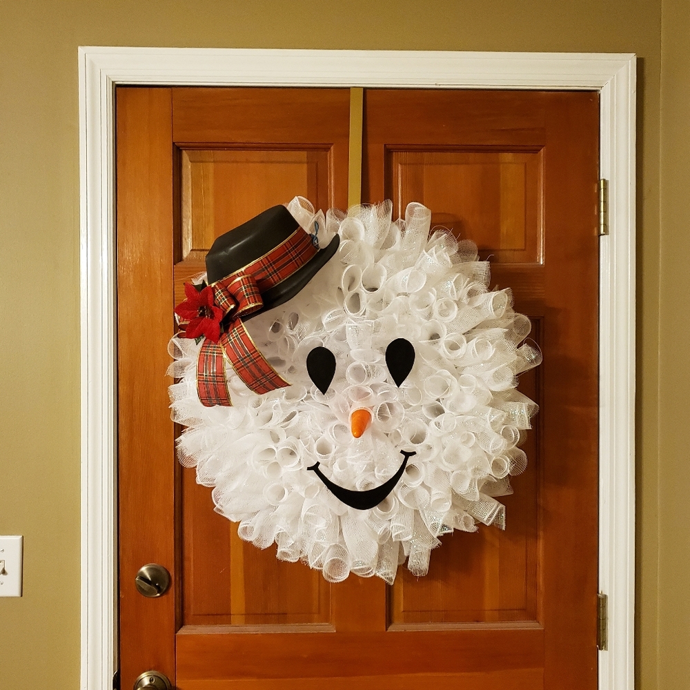 Snowman wreath
